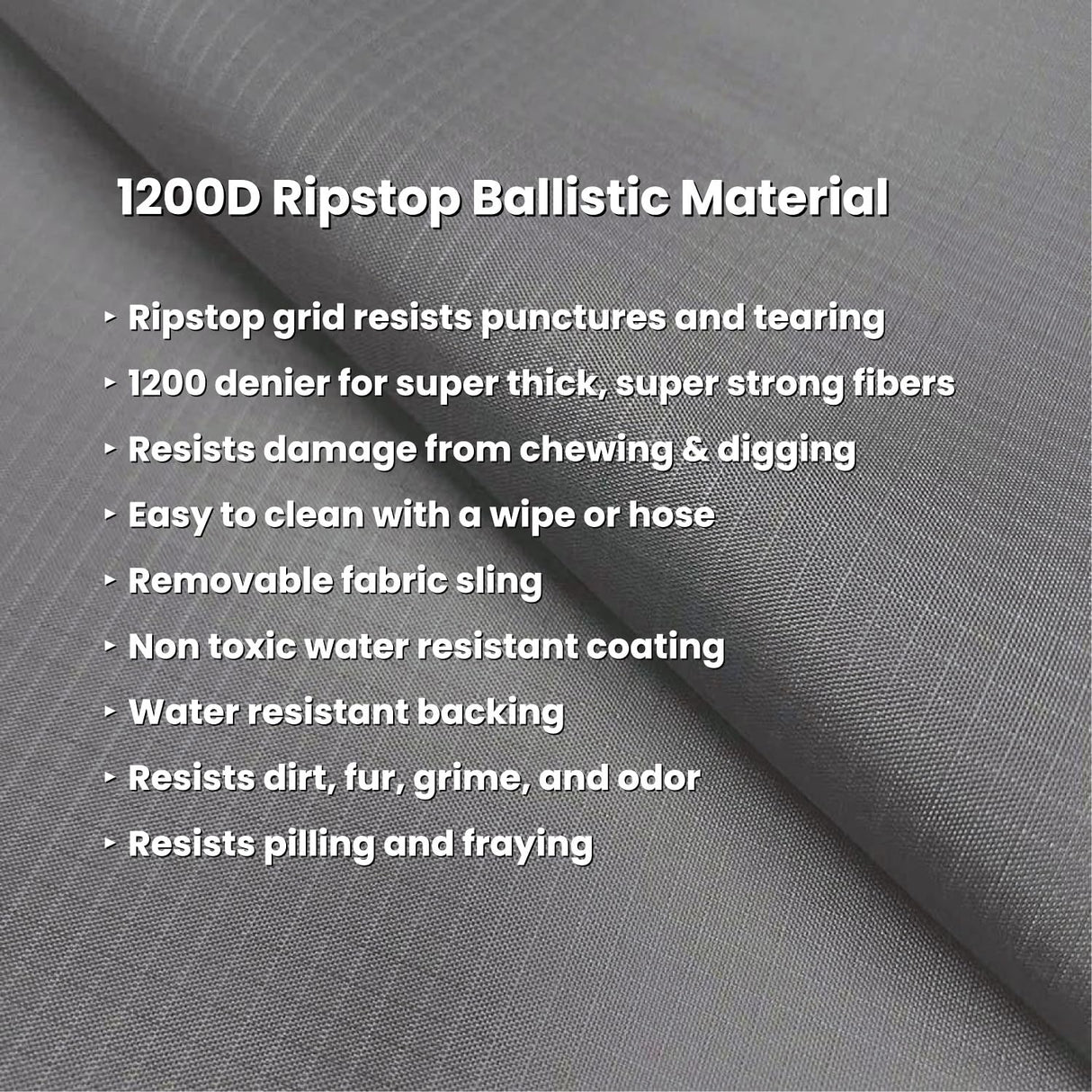 K9 Ballistics Chew Proof Armored Padded Dog Crate Bed, Virtually Indestructible, Legs Included (Obsidian Black, Large (41" L x 27" W x 5" H))