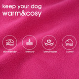 BAOBICUTE 4 Pack Fleece Dog Sweater Clothes for Small Dogs Girls Boys Pullover Turtleneck Dog Sweatshirt Coat Winter Soft and Warm Pet Puppy Sweater Clothes for Cold Weather Spring Autumn Christmas