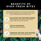 Oven Fresh Bites Natural Baked Avian Diet, All-Natural Bird Food, Whole Grain, Medium Parrot, 28 Oz