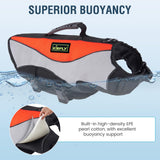Dog Life Jackets for Large Breeds – Reflective Dog Life Vests for Swimming and Boating, Buoyancy Aid with Rescue Handle, Adjustable Swim Safety Vest (XL, Orange)