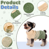 ASENKU Warm Dog Sweater for Small Medium Dogs,Pet Sweaters for Fall Winter Dog Clothing,Thicked Pullover Puppy Cat Turtleneck Sweater for Doggie Chihuahua Clothing