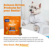 Zesty Paws Dental Bones - Fights Tartar & Plaque - Gum, Teeth & Bone Health - Cinnamon for Dog Breath - Immune, Joint, Gut, Skin & Coat Support - Omega 3 EPA & DHA and Calcium - Small Dogs - 28 ct