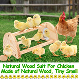 Chicken Perch Stand, 2PCS Pine Chicken Roosting Bars for coop and brooder, Training Perch Chick Fun Toys for Baby Chicks, Parakeets, Parrots