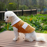CHEERTAILS French Bulldog Clothes Frenchie Clothes, Snaps Closure Dog Winter Coat Jacket for Small Medium Dogs, Fleece Warm Dog Sweaters for Small Dogs Boy Girl,Beige,XL