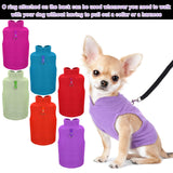 6 Pack Winter Dogs Sweater for Small Dogs Warm Clothes Fleece Vest with Leash Ring Sleeveless Dog Jacket for Little Medium Puppy Pet Unisex(Medium,Bright Colors)