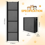 67''x 17'' Dog Ramp, Dog Ramp for Car, Folding Car Ramps for Pets, Dog Stairs Up to 250LBS, Pet Ramp with Non-Slip Rug Surface, Extra Long Dog Steps for Car, SUV, Truck