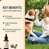 Optikind Vision Drops for Dogs - with Lutein, Zeaxanthin and Bilberry Extract (1pc)