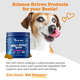 Zesty Paws Mobility Bites Joint Supplement for Dogs - Soft Chews with Glucosamine for Dogs, Chondroitin, & MSM + Vitamins C and E - Adv Chicken - 90 Count