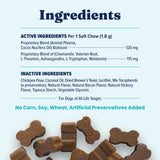 Solid Gold Calming Chews for Dogs - Dog Calming Chews w/Melatonin for Separation, Stress & Hyperactivity Relief - Supports Relaxation for Travel, Fireworks & Storms - All Ages & Sizes - Bacon 120ct