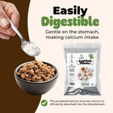 8oz ChefPaw Eggshell Powder for Dogs – Natural Calcium Supplement for Bone Health - Free Chefpaw Nutrition App Access – 100% Powderized - Safe for Homemade and Raw Dog Food Diets