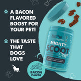 Mighty Paw Waggables Mighty Scoot (Made in USA) | Dog Digestive Support Anal Gland Chews. Anal Gland Scoot for Dogs. Beet Pulp & Pumpkin Fiber Supplements. Pet Bowel Gut Health (120 Count)