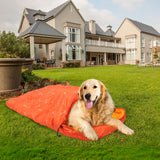 Lifeunion Dog Sleeping Bag with Storage Bag Waterproof Warm Packable Dog Bed for Travel Camping Hiking Backpacking (Orange)