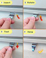 NACETURE Vinyl Siding Hooks 20 Pack Heavy Duty Siding Clips Vinyl Siding Hanger for Hanging on Patio, No Hole Need Command Outdoor Hook Hang to Decor Wreath Things