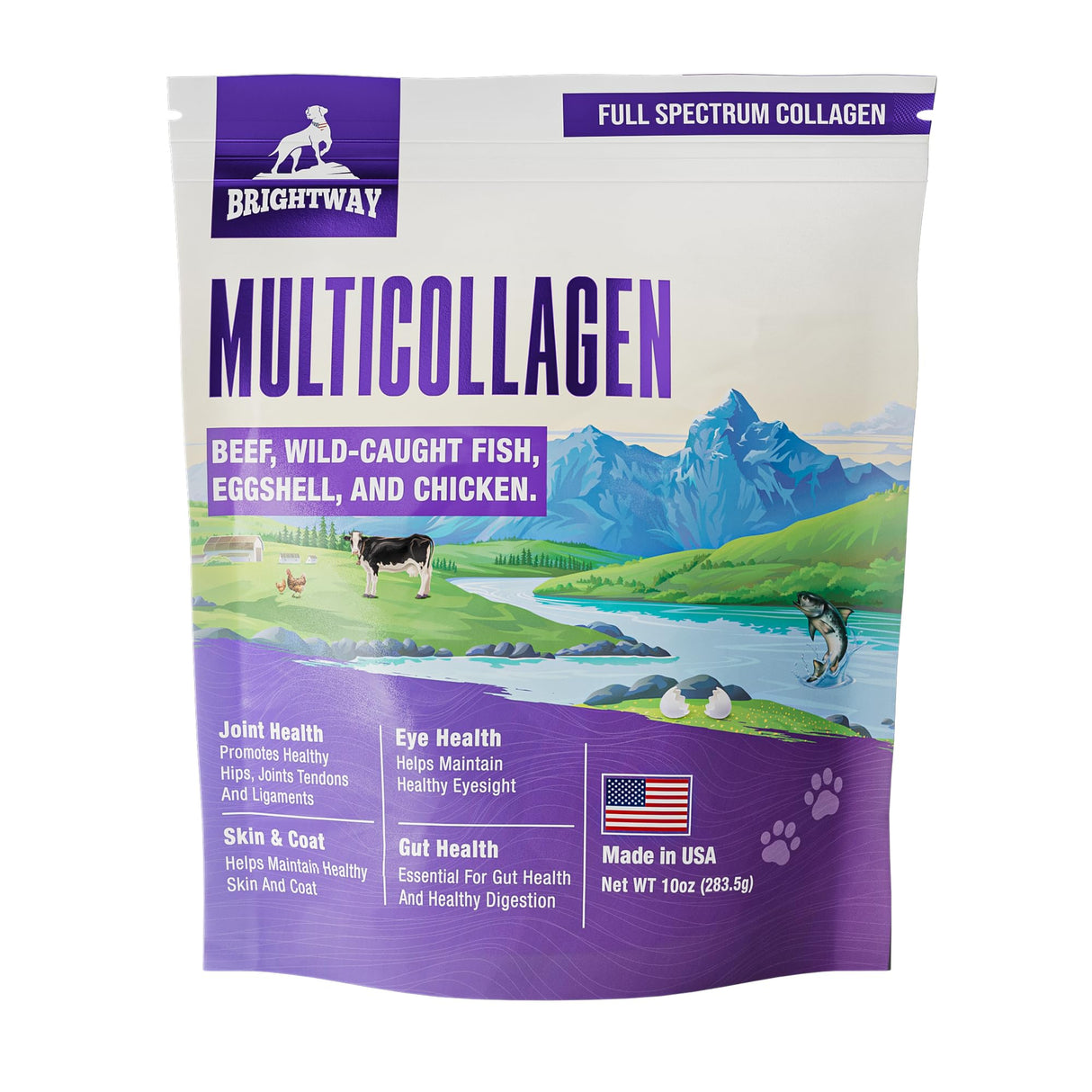 Multi-Collagen Peptide Daily Liquid Collagen for Dogs, Dog Collagen, Eggshell Powder Membrane for Dogs - Arthritis, Skin & Coat Health, Allergies,Dog Mobility Hip & Joint Pain Joint Supplement Relief