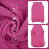 IKIPUKO 2 Pack Dog Sweaters Winter Fleece Sweatshirt Stretchy Vest Pullover for Dogs Clothes Warm Pet Pajamas Christmas for Meidum and Large Dogs