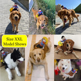 SEIS Pet Riding Costume Novelty Pet Supplies Cowboy Rider Horse Riding Designed Dog Apparel Party Dressing up Clothing Halloween (XXL)