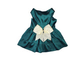 The Mildred Satin Dog Wedding Dress - Flower Girl Style, S-5XL (18-24 lbs)