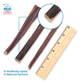 GigaBite Single Ingredient All Natural Free Range Bully Treats and Chews - Bully Sticks/Bladder Sticks/Beef Esophagus by Best Pet Supplies - Esophagus Sticks (6 Inch), Pack of 40