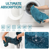 Avont Dog Bathrobe - Super Absorbent Pet Drying Towel Bath Robes After Bath Shower Swim Wet Walk for Puppies -Blue(L)