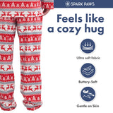 Spark Paws Christmas Matching Dog and Owner Pajama Bottoms, Festive Holiday Family Outfit Sets, Winter Wonderland - Large
