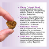 Dr. Harvey's Digestive Probiotic Soft Chews for Dogs, 9 Probiotics for Gut Health, Diarrhea and Bowel Support, Peanut Butter Flavor (90 Chews)