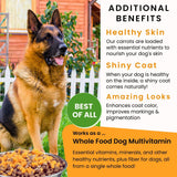 Olewo Original Carrots for Dogs – Fiber for Perfect Poop, Dog Food Toppers for Picky Eaters, Natural Skin & Coat Support, Multivitamin, Probiotics for Digestive and Gut Health, 5.5 lbs