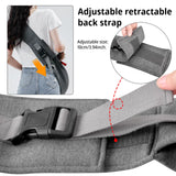 vrbabies Dog Sling Carrier for Small Dogs, Soft Adjustable Wide Strap Pet Dog Bag with Safe Mouth, Hand Free Front Carrying Puppy Cat Dog Kangaroo Pouch Carrier for Traveling