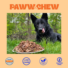 Load image into Gallery viewer, Paww Chew Beef Lung Dog Treats - 100% Natural, Single Ingredient, (2.5 Pound) Made in the USA, Dried &amp; Dehydrated, High Protein High Value Dog Training Treats, Grain Free, Low-Odor Free for All Breeds
