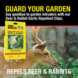 The Giant Destroyer 700 Garlic Deer & Rabbit Repellent, 12 Clips, Green