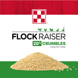Purina Flock Raiser Crumbles Poultry Feed Nutritionally Complete - 5 Pound (5 lb) Bag