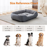 Dog Bed for Small Dogs Washable, Super Soft Durable Cat Bed, Warming Soft Calming Puppy Bed Pet Bed with Anti-Slip Bottom, Grey, 20 x 19 x 6inch