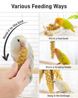 BUCATSTATE Spray Millet for Birds, Sun-Dried Healthy Millet Parakeet Treats for Parrots Cockatiel Lovebird Finch, GMO-Free Parakeet Food - 1.1lb