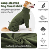 Dotoner Pullover Dog Sweater with Leash Hole - High Collar Cold Weather Vest for Large Dogs - Indoor & Outdoor Use