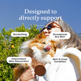 PetLab Co. Skin & Coat Chew - Optimize Scalp and Fur Condition with a Tasty Dog Chew, Packed with Beneficial Fatty Acids, Vitamins and Apple Cider Vinegar - Packaging May Vary