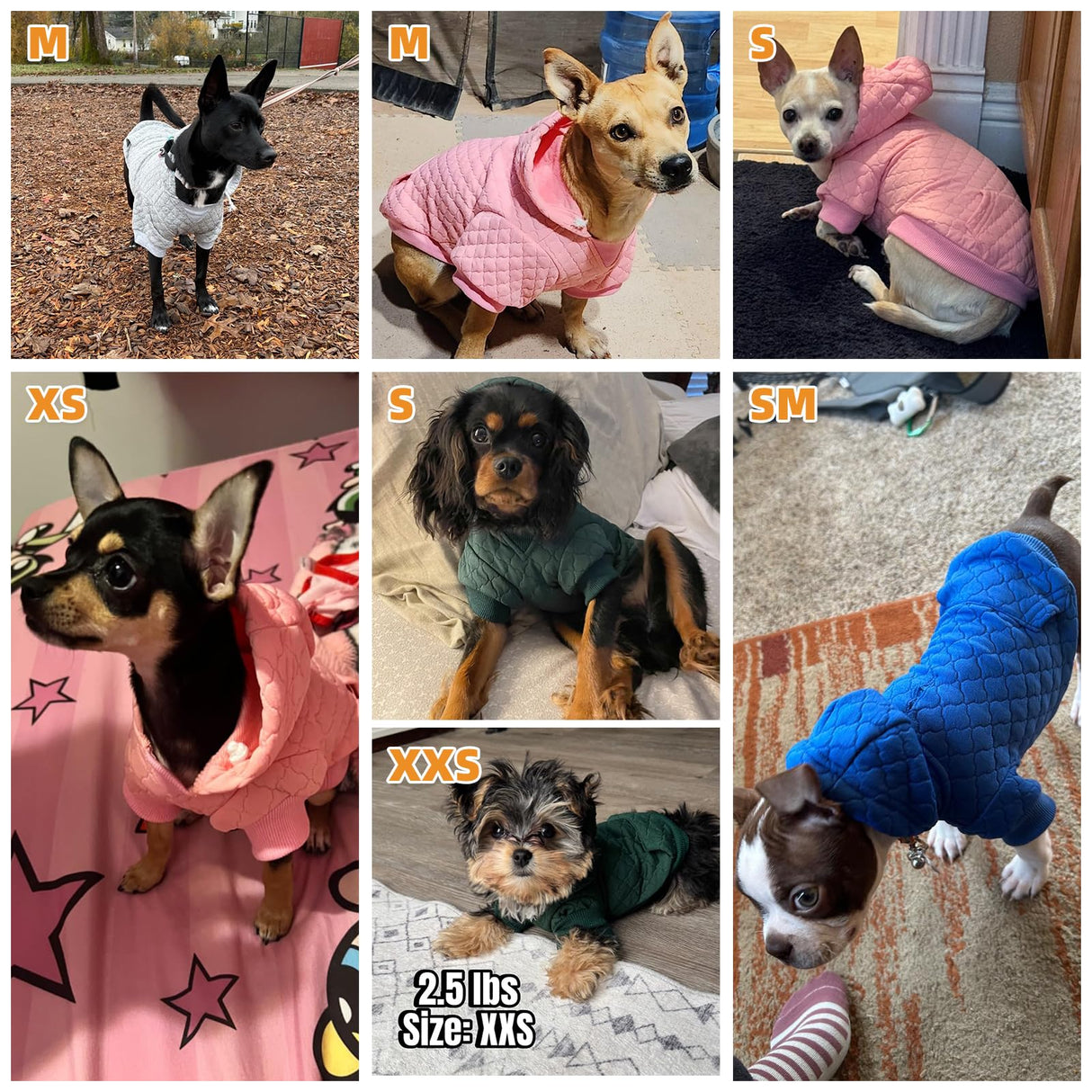 KOOLTAIL Dog Hoodie for Small Medium Large Dogs, Ultra-Warm & Soft Winter Fall Fleece Dog Hooded Sweatshirt Clothes Sweater, Lightweight Pullover Coat for Boy Girl Bulldog Pitbull Puppy Cats,Gray M-L