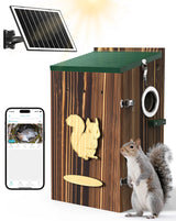 KinetCam Smart Squirrel Box with Camera,Predator-Proof,2K HD Wi-Fi Pet Watching Cam for Squirrel House, Auto Detect & Notify, Night Vision, APP Control, Squirrels Houses for Outside Nesting