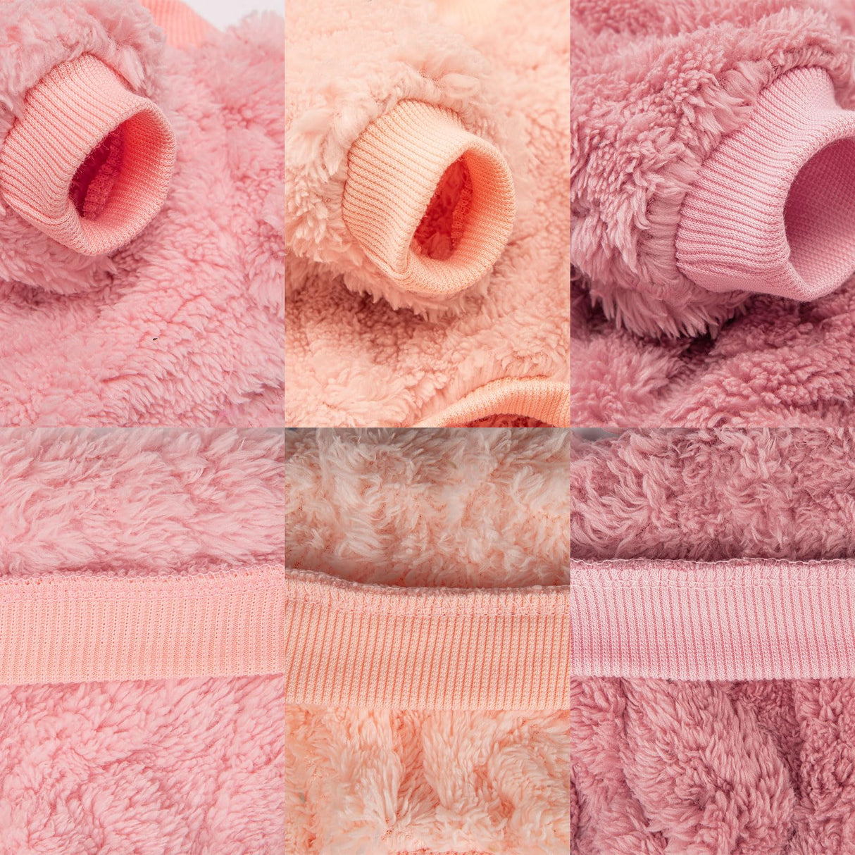 JAMPAYANG Dog Sweater, 3 Pack Dog Sweaters for Small Dogs or Cats, Girl or Boy, Warm Dog Clothes Shirt Coat for Winter Christmas (Peach, Dark Pink, Light Purple, XX-Large)