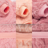 JAMPAYANG Dog Sweater, 3 Pack Dog Sweaters for Small Dogs or Cats, Girl or Boy, Warm Dog Clothes Shirt Coat for Winter Christmas (Peach, Dark Pink, Light Purple, XX-Large)