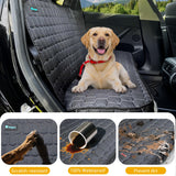 Meginc Dog Car Seat Covers for Tesla Model 3,100% Waterproof Back Seat Cover for Cars Armrest Compatible Nonslip Car Rear Seat Protector for Dogs & Kids, Easy Clean Tesla Model 3 Accessories