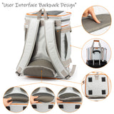 PETCIOUS Airline Approved Pet Carrier Backpack Under seat, Soft Unique Dog Purse Travel Carriers Backpacks for Hiking Camping Outdoor, Tote Front Expandable Bag for Small Puppy Dogs in Airplane Car