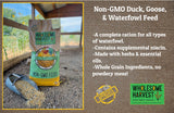 Wholesome Harvest Duck, Goose, Waterfowl Layer Feed 10 lb, High Protein Specially Formulated to Promote Egg Production and Healthy Flocks