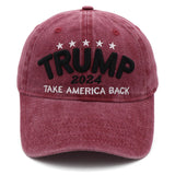 Trump Hat Trump Merchandise Take America Back Donald Trump Slogan Hat Embroidered Adjustable Baseball Cap