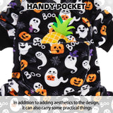 PUPTECK Soft Fleece Dog Pajamas for Small Medium Dogs, Dog Onesie Puppy Sweaters Clothes Jumpsuit Pjs, Cute Jammies Cat Coat Pet Costume Apparel, Halloween Black L