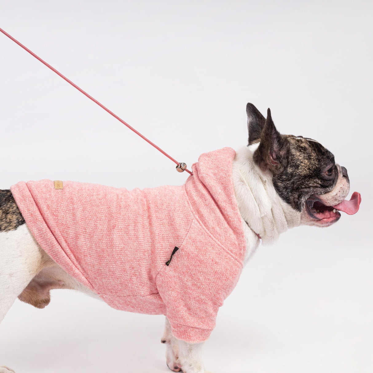 Fitwarm Knitted Dog Hoodie Sweater, Winter Clothes for Small Dogs Boy Girl, Lightweight Pet Sweatshirt, Heather Pink, XXL