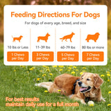 Dog Allergy and Immune Chews 200PCs Skin and Coat Itchy Relief Anti Itch Immune Bites for Dogs, Helps Repair Skin Ears Paw Licking, 5 Probiotics Blend Gut Health for Sensitive Seasonal Allergies