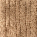 Gable – The Cable Knit Sweater Cashmere Wool Pet Pullover for Small, Medium and Large Dogs, Camel, XX-Small