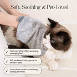 Muddi Mitt Microfiber Reusable Pet Wipes Grooming Towel Glove | Machine-Washable, Soft, Double-Sided Bath Mitt Replaces Wipes | Dirt Odor Removal | Gentle Paw Coat Cleaner | Dogs & Cats (A Pair)