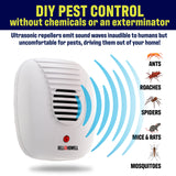The Bell and Howell Ultrasonic Pest Repeller plug in device Complete Kit 6 Pack, Effectively Aids to repel mice, bugs, Rats, Rodents, Mosquitos, roaches, Spiders and Ants Chemical, odor and sound free