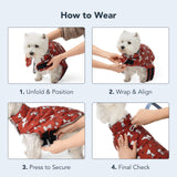 Berkshire Peanuts® Microfleece Dog Coat, Warm Fleece Dog Jacket with Waterproof Shell, Hook & Loop Design for Small, Medium, or Large Dogs (Small, Zigzag Many Faces of Snoopy Small Chateau Grey)