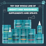 Mighty Paw Waggables Mighty Scoot (Made in USA) | Dog Digestive Support Anal Gland Chews. Anal Gland Scoot for Dogs. Beet Pulp & Pumpkin Fiber Supplements. Pet Bowel Gut Health (120 Count)